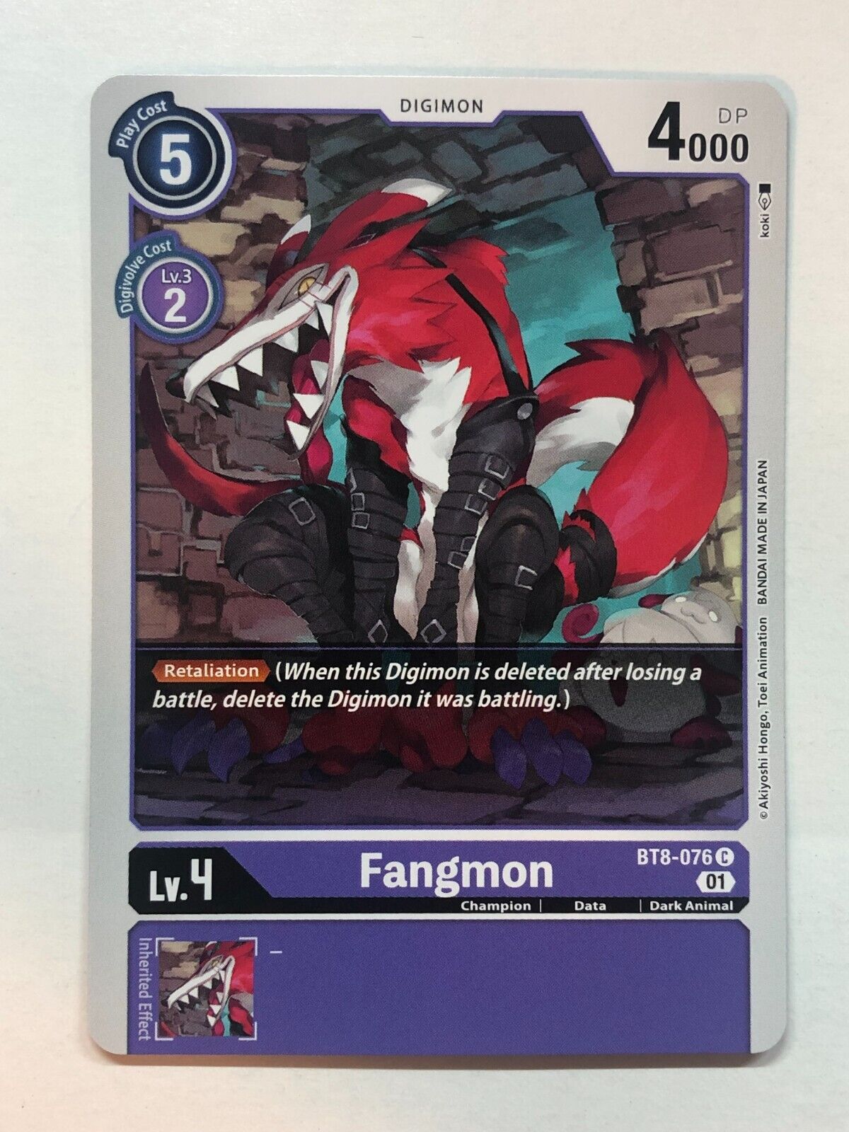 Digimon New Awakening Fangmon BT8-076 C NM/M | eBay Digimon New Awakening Fangmon BT8-076 C NM/M | eBay