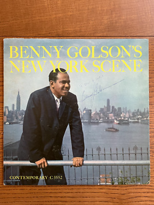BENNY GOLSON'S NEW YORK SCENE SIGNED ORIG CONTEMPORARY LP VG+/