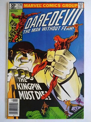 Marvel Comics Daredevil #170 1st Kingpin in Daredevil, Wilson Fisk Name Revealed