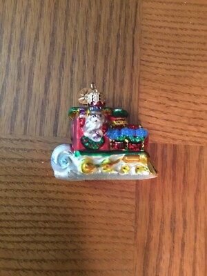 Christopher Radko Little Gems '' North Pole Junction'' Ornament