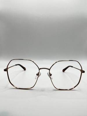 Unofficial UNSF0196P 58-18-140 Gold Eckig Brille Gestell