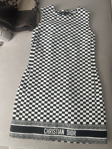Christian Dior★素敵！Black & White Gingham ChecK Dress Christian Dior☆素敵！Black & White Gingham ChecK Dress