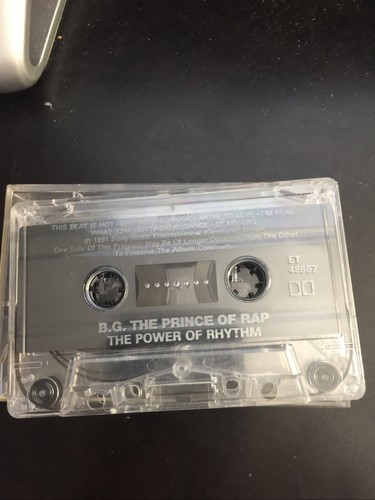 B.G. THE PRINCE OF RAP The Power Of Rhythm Cassette Tape