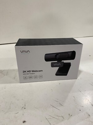Webcam VAVA 2K Web Camera with Dual Microphones Autofocus 4X Digital Zoom USB