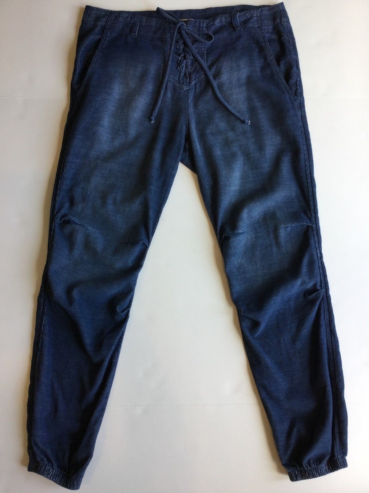 パンツ 98's STONE  Cotton Trousers NEW CLOTH STONE Sz27 LACE UP CLOSURE COTTON PANT BLUE WASH