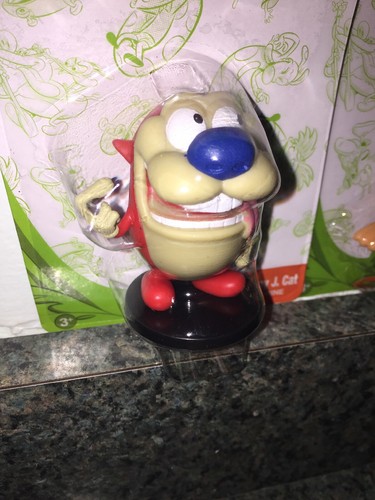 NEW, NICKELODEON REN AND STIMPY COLLECTOR FIGURE SET OF TWO