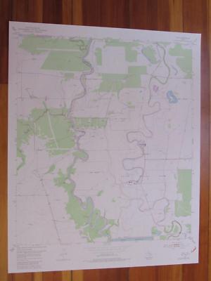 Otey Texas 1981 Original Vintage USGS Topo Map