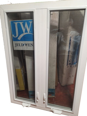 Jeld-Wen 39-in x 54-in Premium Vinyl  Double Casement Replacement Window
