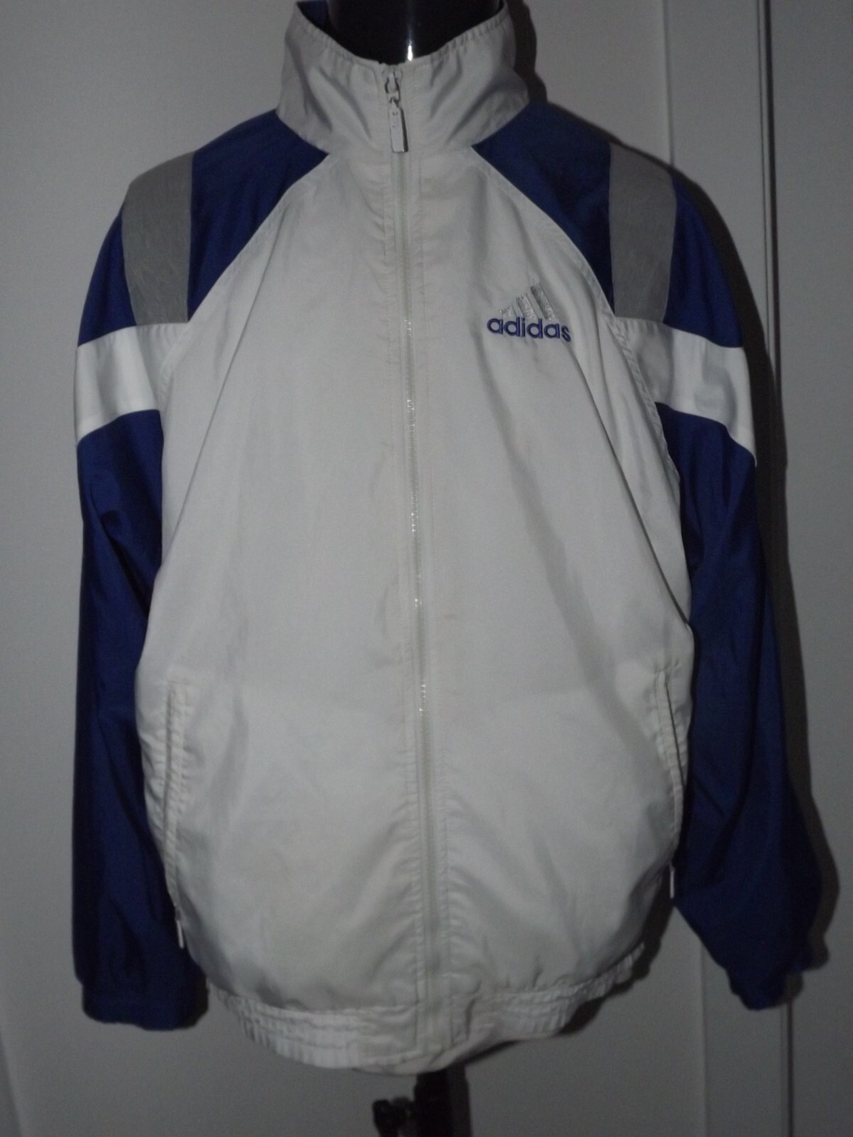 トップス 90's adidas jersey track jacket Vintage 1990's ADIDAS Track Jacket Full Zip Mens (M) Shirt