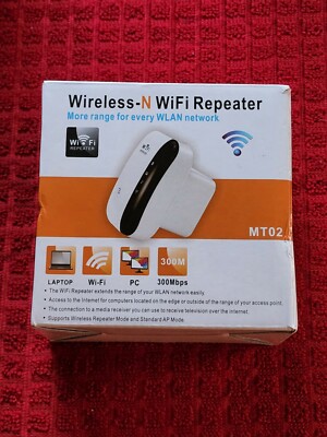 Urant Wireless-N WiFi Repeater 300Mbps Signal Booster Up to 2640sq.ft