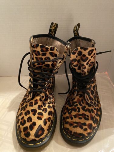 Dr Martens Rare Leopard Print, “pony Hair” , No Box, US Size Dr Martens Rare Leopard Print, “pony Hair” , No Box, US Size