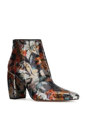 

KENNETH COLE Женские черные ботильоны Alora с острым носком на блочном каблуке, расшитые блестками, размер 7,5 м, Черный, KLF8009QS