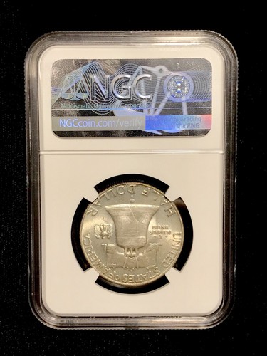 1950-D Franklin Half Dollar NGC MS63 Blast White with Superb Luster