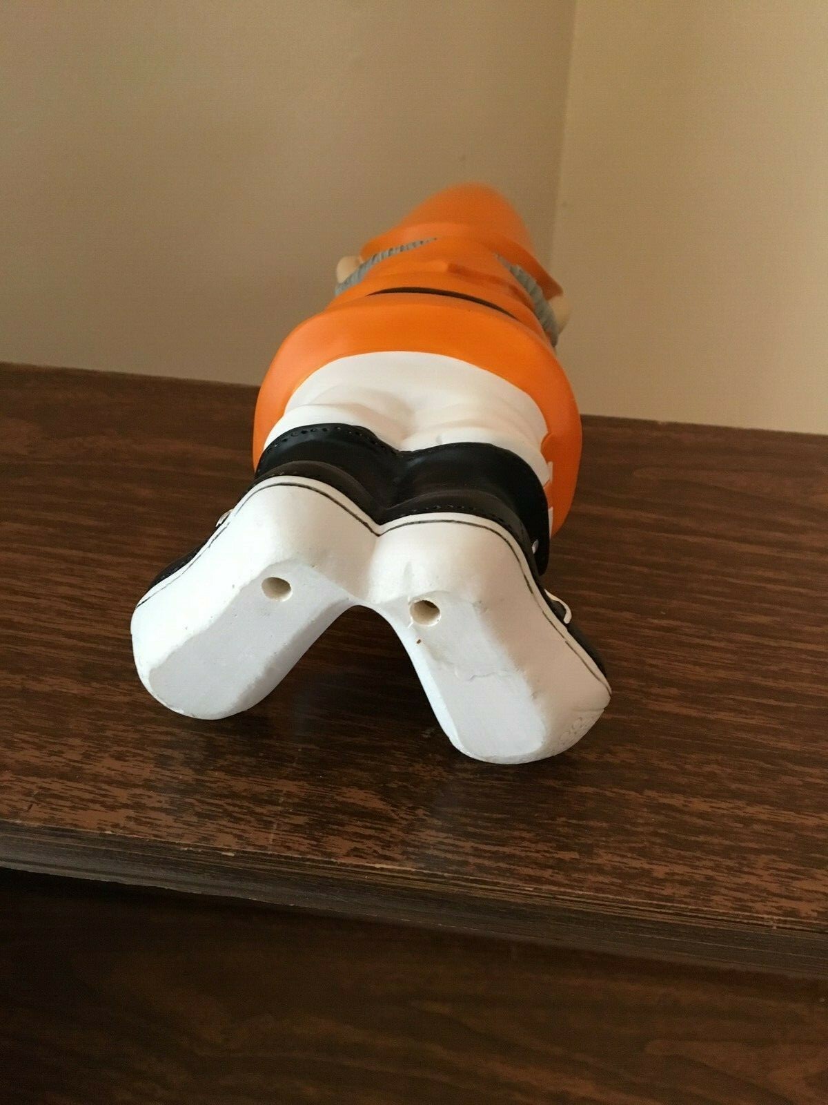 Vintage Tennessee Volunteers Orange Ceramic Knome Mascot Figurine, 11 x 5