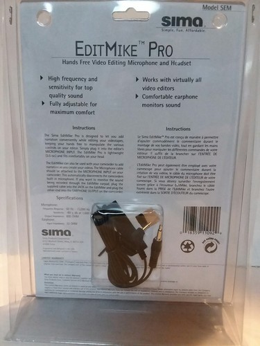 Sima EditMike Pro Model SEM