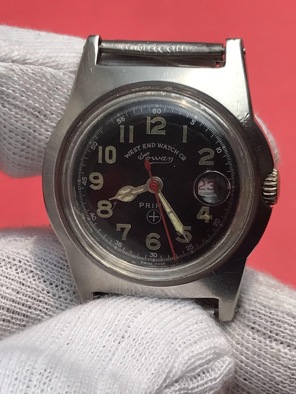 Vintage West End Watch Co Sowar Prima Manual Winding Swiss Vintage West End Watch Co Sowar Prima Manual Winding Swiss
