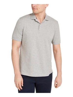 

CLUBROOM Мужская бежевая эластичная рубашка-поло с короткими рукавами и принтом вереска, Бежевый, 100090321MN