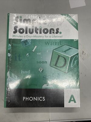 Simple Solutions 2nd Edition Phonics Level A Workbook - UNUSED (sold separately)
