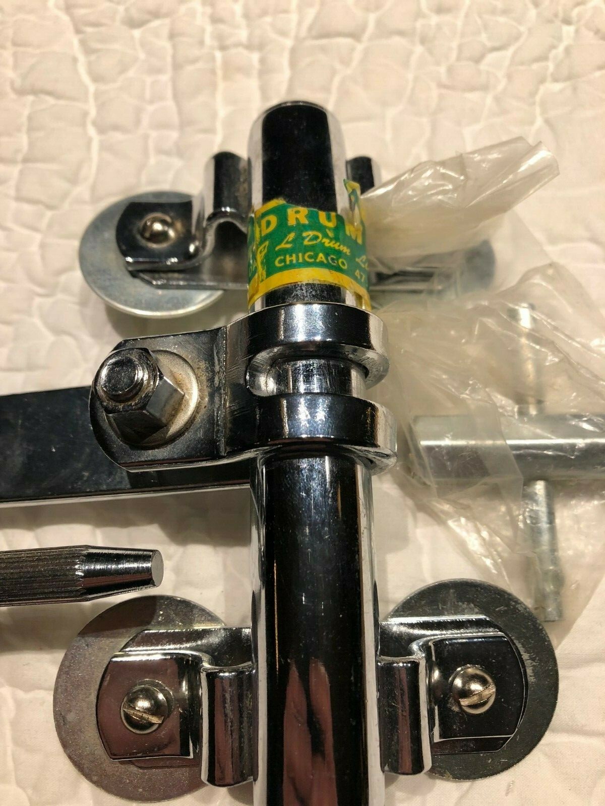 LUDWIG 70'S RAIL CONSELETT SINGLE TOM HOLDER 70'S   NEW OLD STOCK