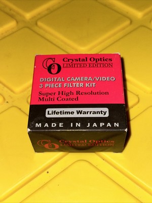Crystal Optics Limited Edition Digital Camera/Video 3 Piece Filter KIT 30mm