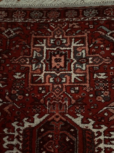 Geometric Persiaan Tribal Karadja Oriental Rug 55” X 43” Herriz