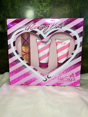 PINK SUGAR GLOWING PINK 50ML EDT SPRAY/ 50ML SHOWER GEL/ 50ML BODY LOTION