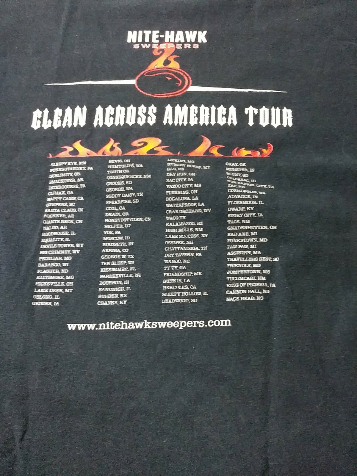 Clean Scross America Mens T Shirt Size L Black Cotton