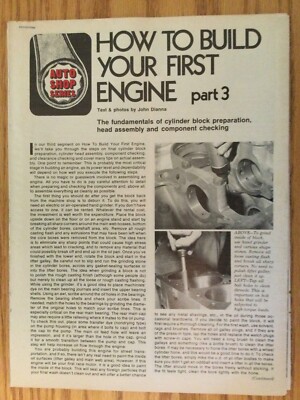 ENG346 Article Engine Basic How To Build Your First Engine 1972 6 page