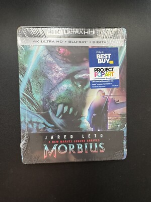 Morbius (4K + Blu-Ray + Digital) Steelbook Best Buy NEW / Sealed Project Pop Art