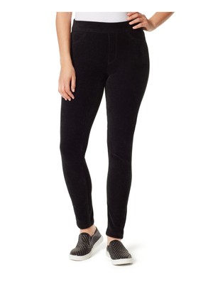 

GLORIA VANDERBILT Женские черные узкие брюки в рубчик с карманами, Черный, 30149673