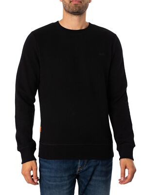 

Мужская толстовка с логотипом Superdry Essential, черная, Черный