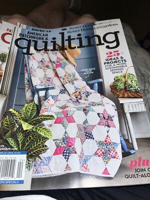 American Patchwork & Quilting magazine April 2022  25 Ideas & Projects. T-136