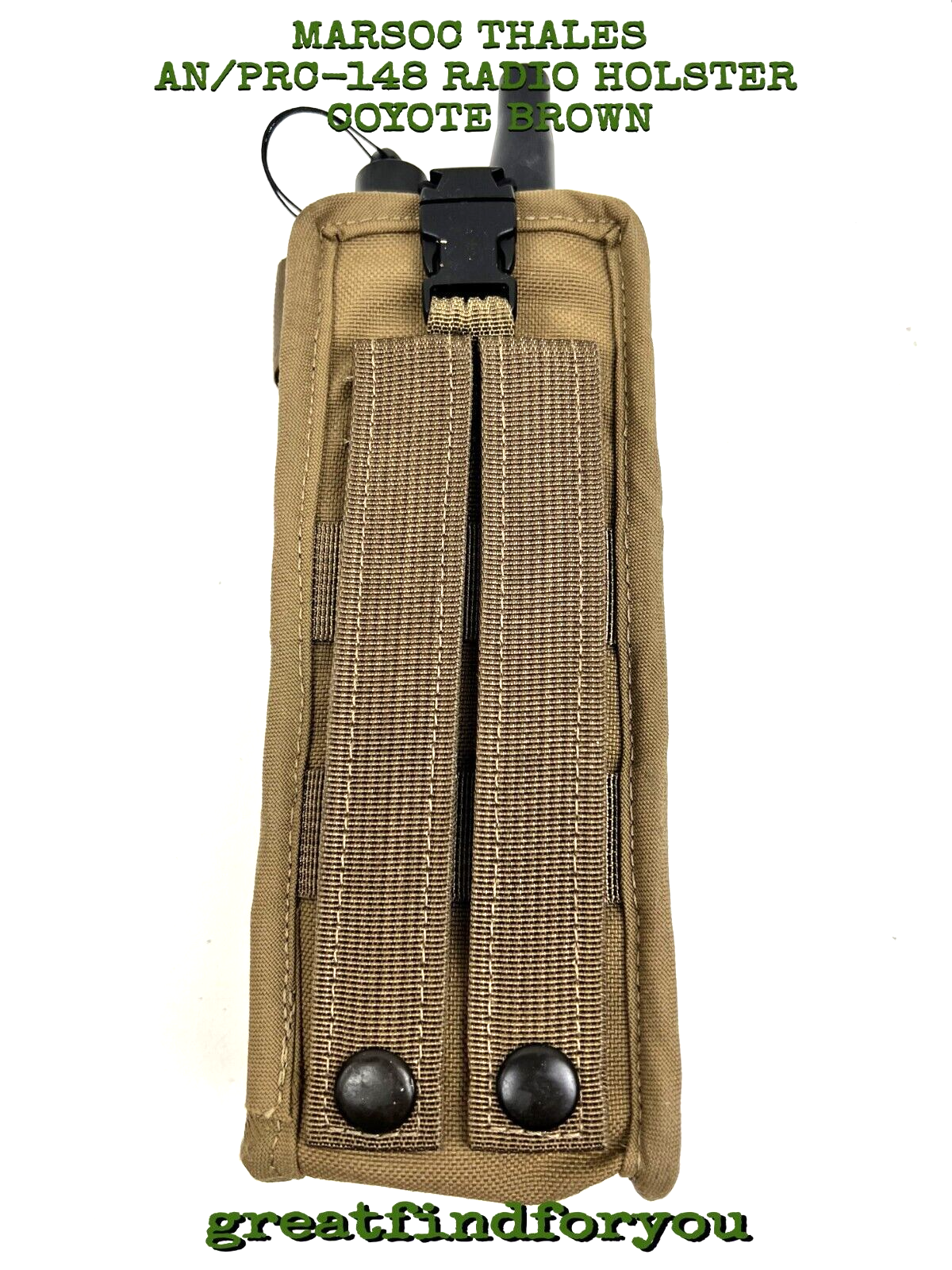 NOS MARSOC THALES AN/PRC-148 RADIO HOLSTER / POUCH - COYOTE BROWN