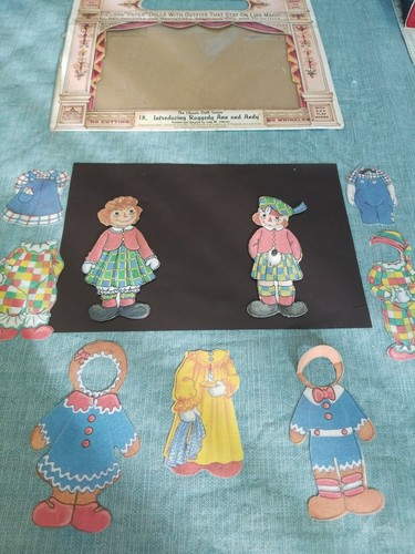 Simon & Schuster MagiCloth Magnetic Magic  Paper Doll Raggedy Ann Vintage 1997