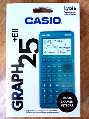 CASIO Graph 25 E II High School Special Scientific Calculator and Formulas NEW