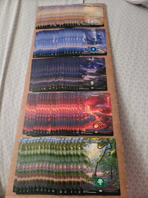 Unfinity 100 Full Art Basic Land NM 20 each Plains Island Swamp Forest Mountain