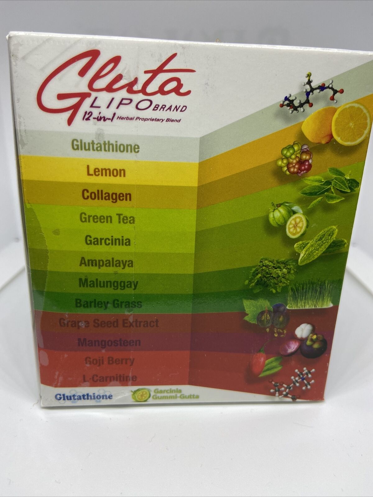 Gluta Lipo Juice Detox Slimming Whitening Anti-Aging Lemon Flavor - 10 Sachets