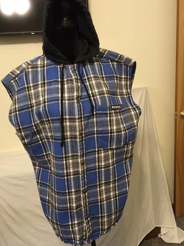 No Fear Dangerous Sports Gear Flannel Shirt Size Medium Sleeves With Hold