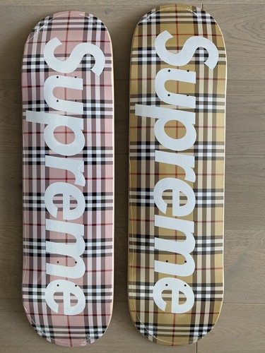 Supreme - 匿名配送Supreme / Burberry Skateboard &quot;Beige UNUSED SUPREME collaboration Burberry Skateboard Beige deck