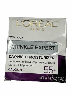L'Oreal Wrinkle Expert 55+ Day/Night Anti-Aging Face Moisturizers 1.7oz (48g)