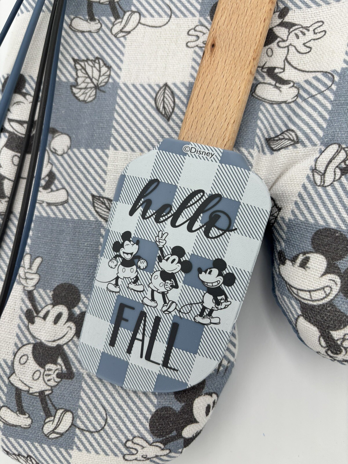 Best Brands Disney Mickey Mouse Hello Fall 3Piece Set: Oven Mitt, Spatula, Whisk