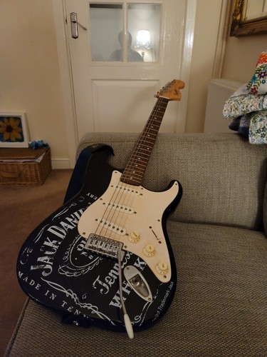 Jack Daniels Fender Squier Stratocaster Electric Guitar