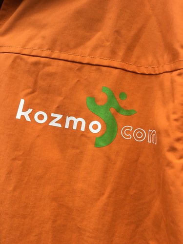 Preowned KOZMO.COM Orange / Blue Jacket Size Medium Vintage Rare