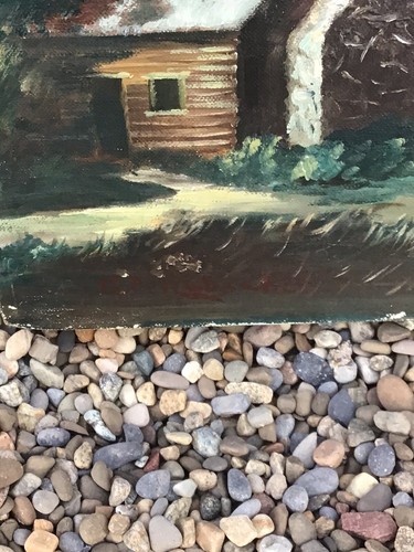 Early 1900s 18x24in Original G.M.Hubschet Painting