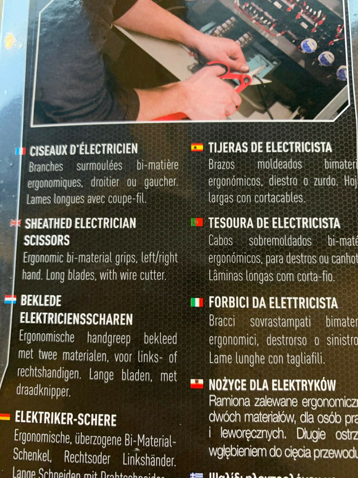 Cizalla Para Electricidad FACOM 841 - Cortaalambres Para Diestros Y Zurdos