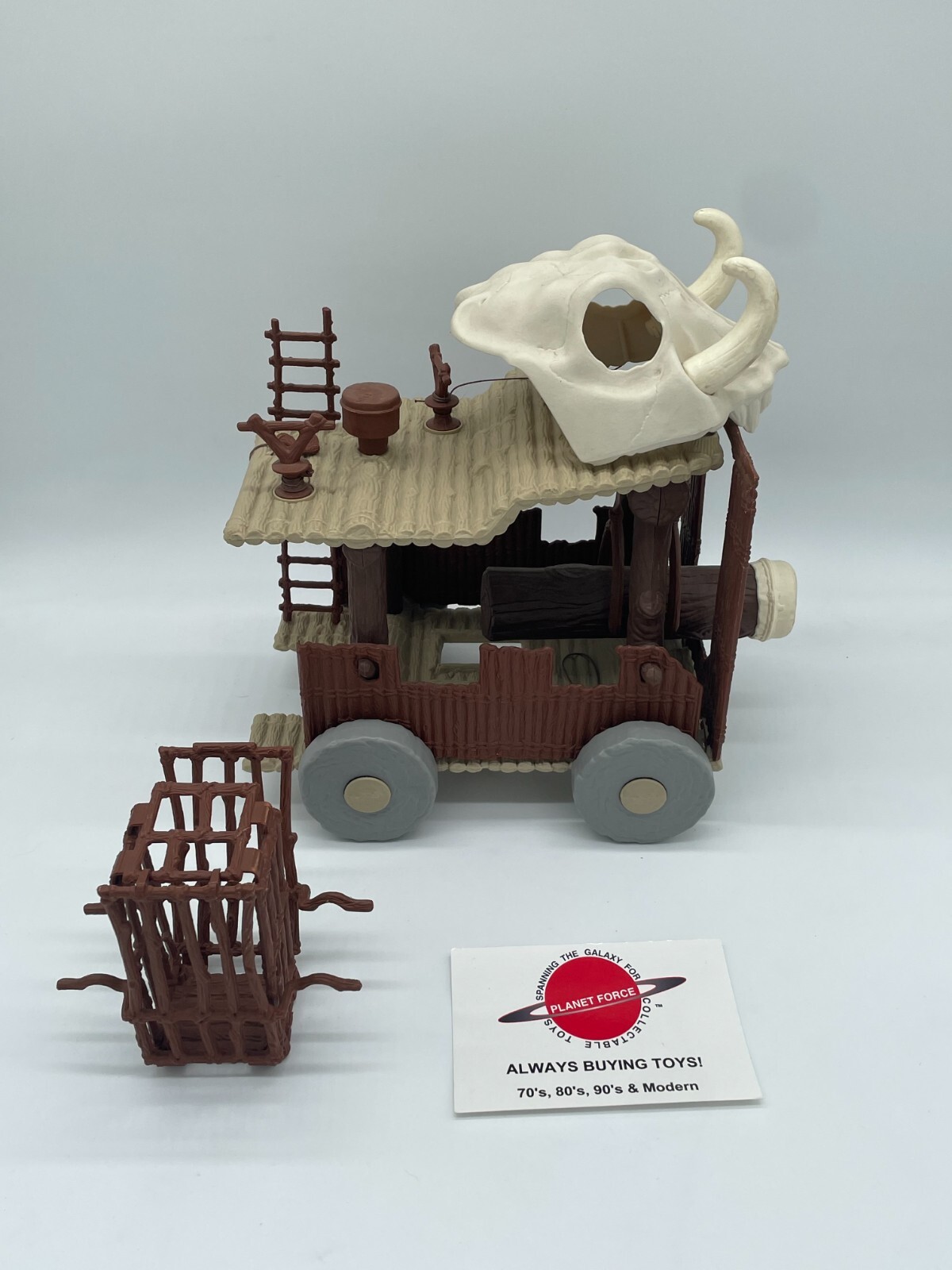 1985 Ewok Battle Wagon Complete Vintage Star Wars POTF Kenner Vehicle