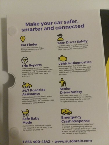 Autobrain OBDII Real-Time GPS Vehicle Tracking and Health Monitoring BRAND NEW!