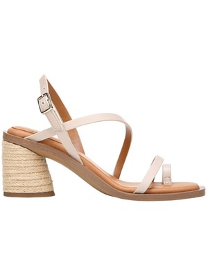 

SARTO BY FRANCO SARTO Женские бежевые кожаные сандалии на каблуке Rache 2 9,5 M, Бежевый, H0428L1