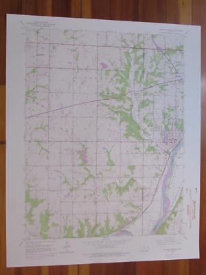 Bonner Springs Kansas 1976 Original Vintage USGS Topo Map