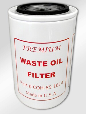 Premium Waste Oil Filter COH-85-1614, Replaces Lenz Pt # CP-752-100M Made in USA